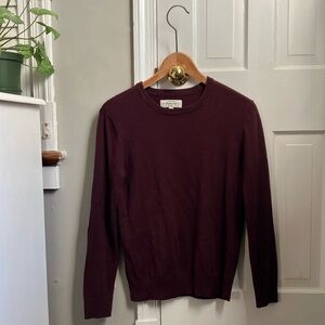Hawker Rye Men's  Cotton Cashmere Long Sleeve crew Neck Pullover Sweater Sz S